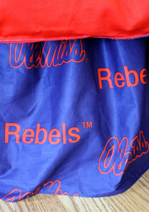 NCAA Ole Miss Rebels Printed Dust Ruffle