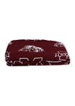 NCAA Mississippi State Bulldogs Printed Dust Ruffle