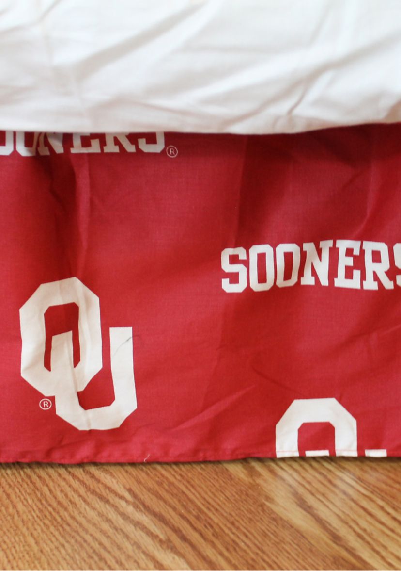 NCAA Oklahoma Sooners Printed Dust Ruffle