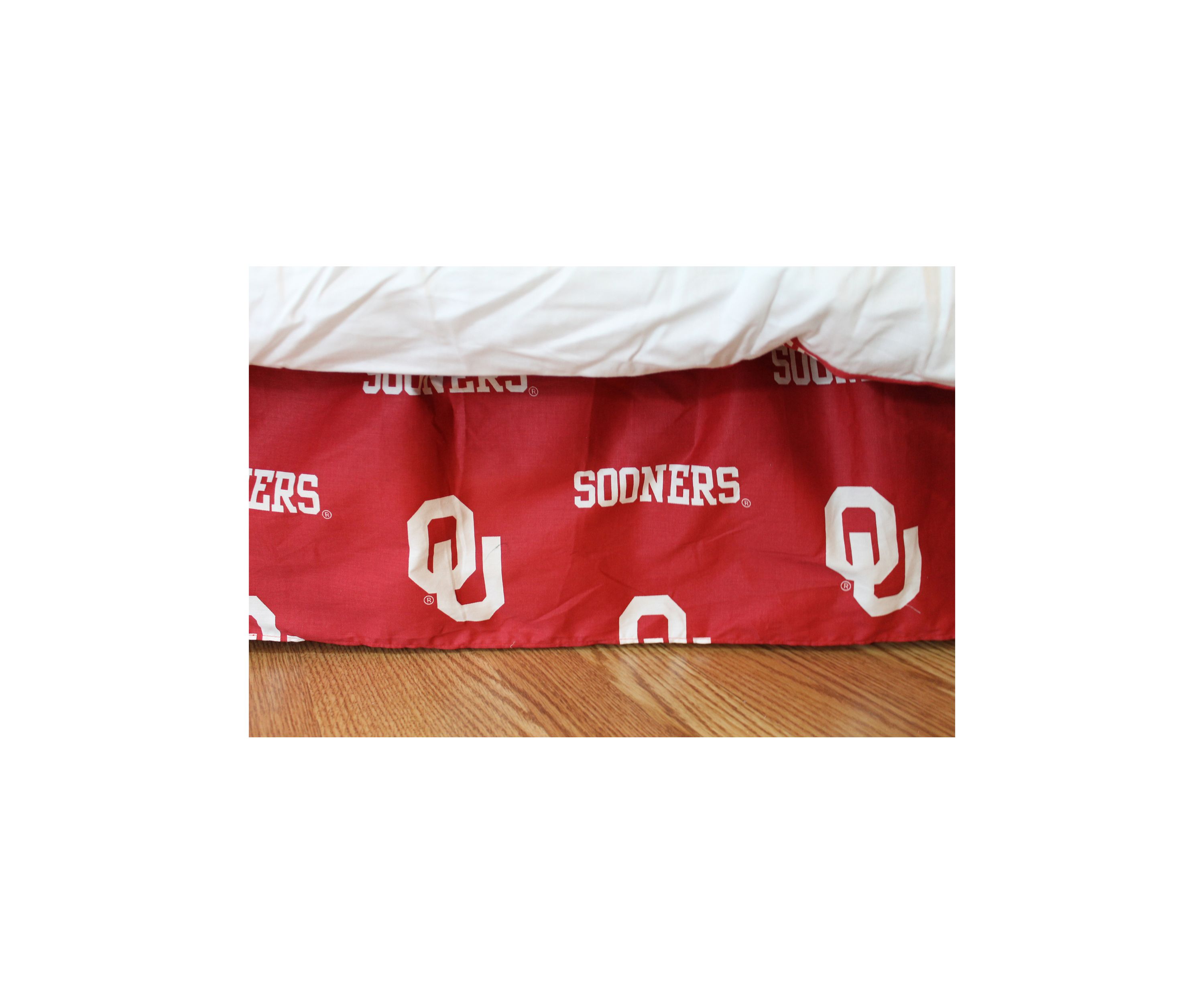NCAA Oklahoma Sooners Printed Dust Ruffle