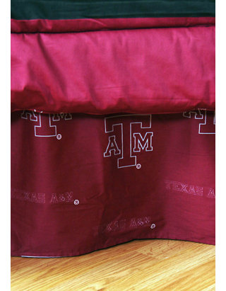 Full College Covers Texas A&M Aggies Printed Sheet Set Solid 