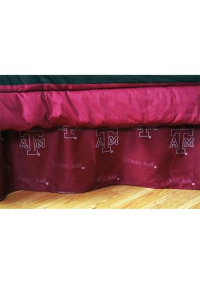 College Covers Ncaa Texas A M Aggies Printed Dust Ruffle Belk