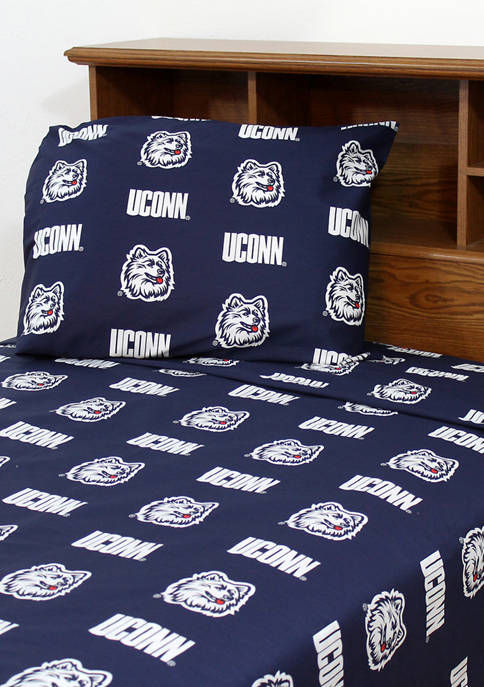 College Covers NCAA Connecticut Huskies Sheet Set