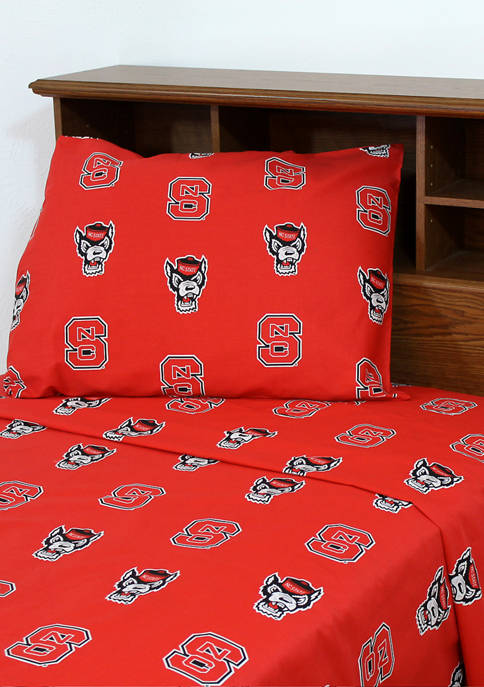 College Covers NCAA NC State Wolfpack Sheet Set