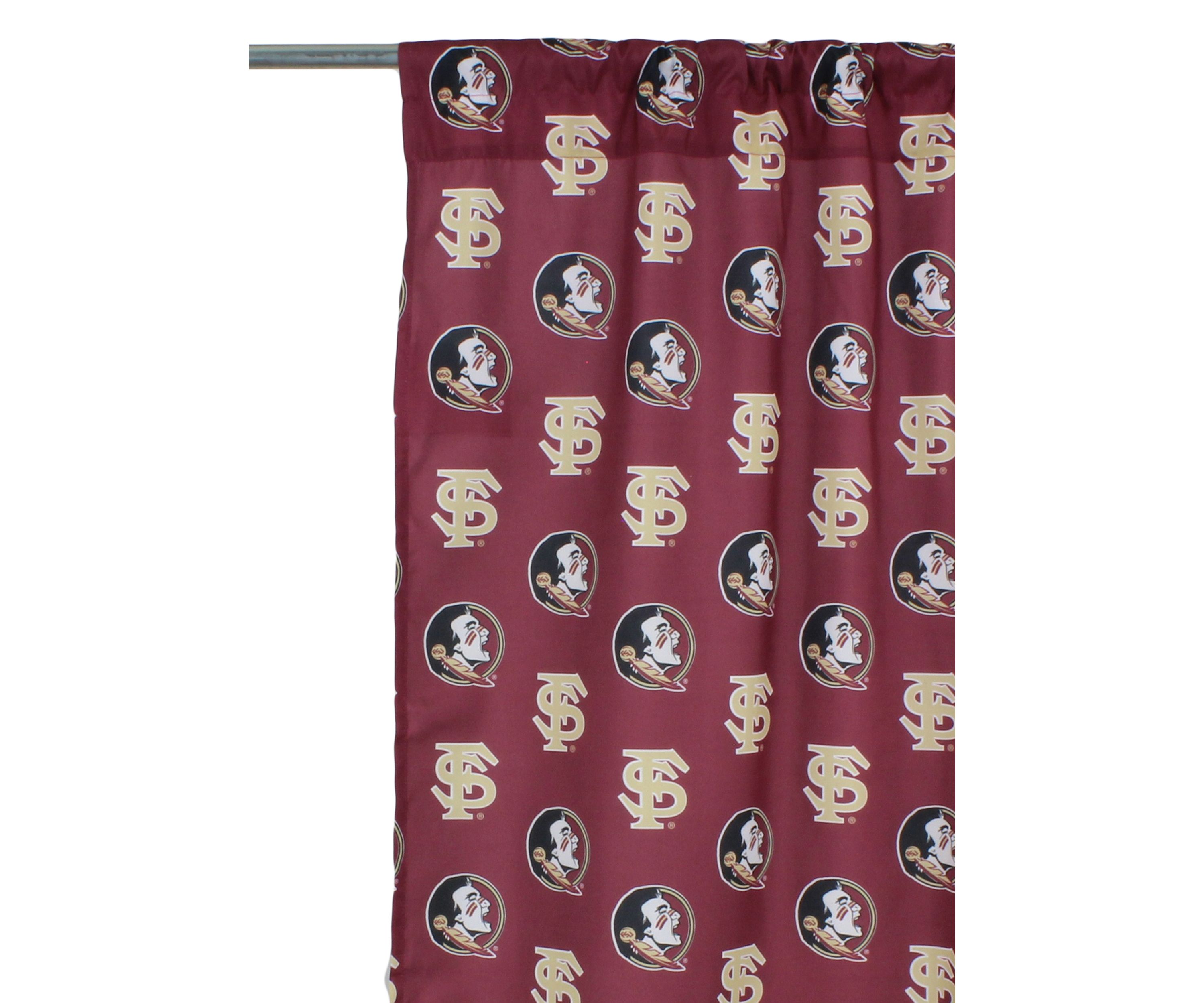 NCAA Florida State Seminoles Printed Curtain Panels
