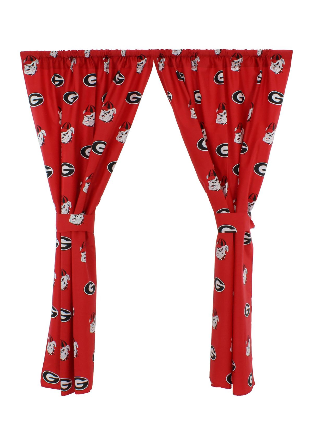 NCAA Georgia Bulldogs Printed Curtain Panels