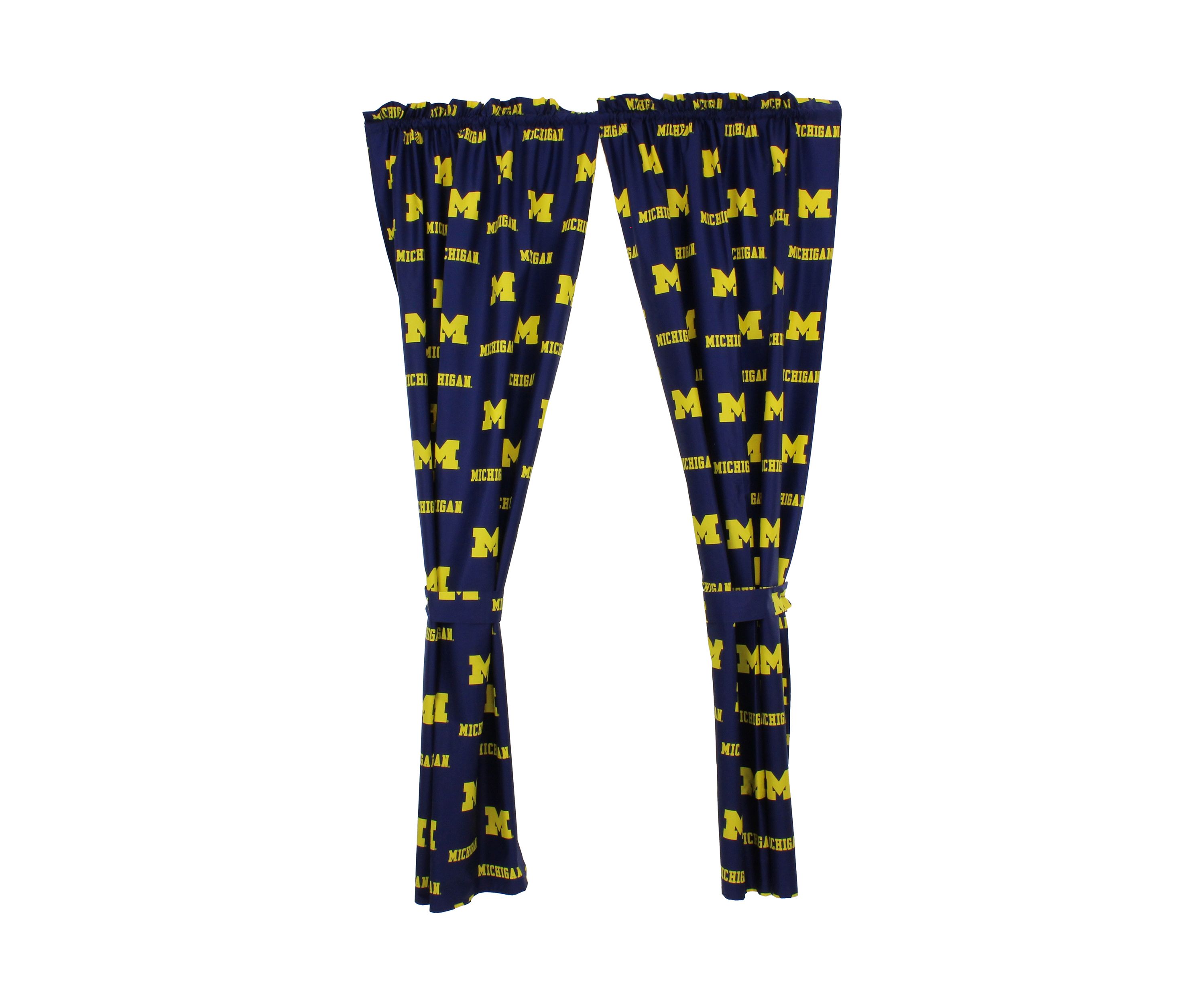 NCAA Michigan Wolverines Printed Curtain Panels
