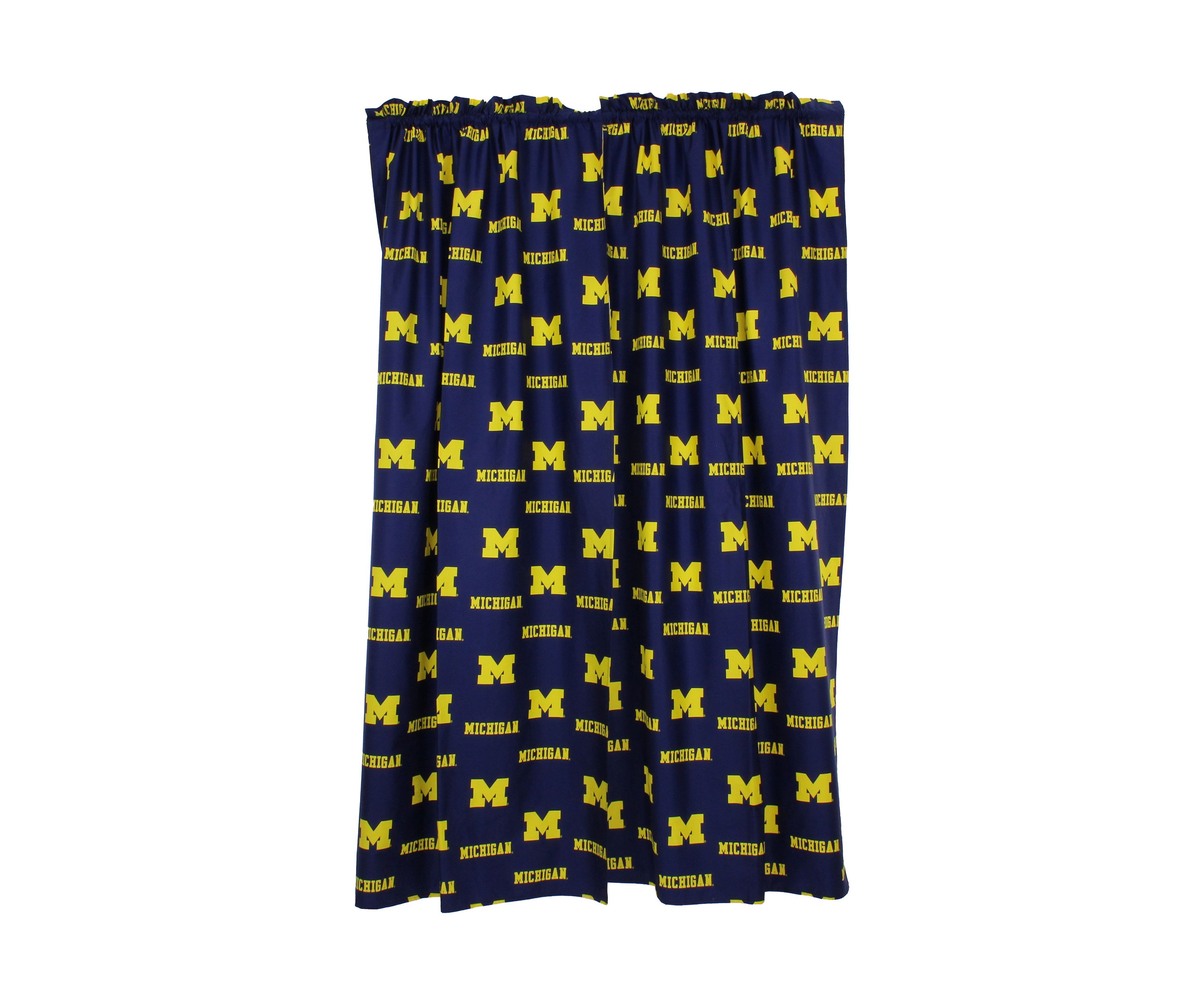 NCAA Michigan Wolverines Printed Curtain Panels