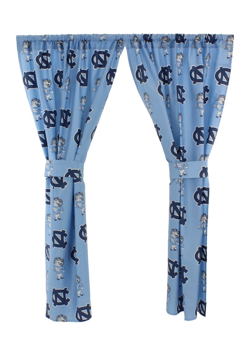 NCAA UNC Tar Heels Printed Curtain Panels