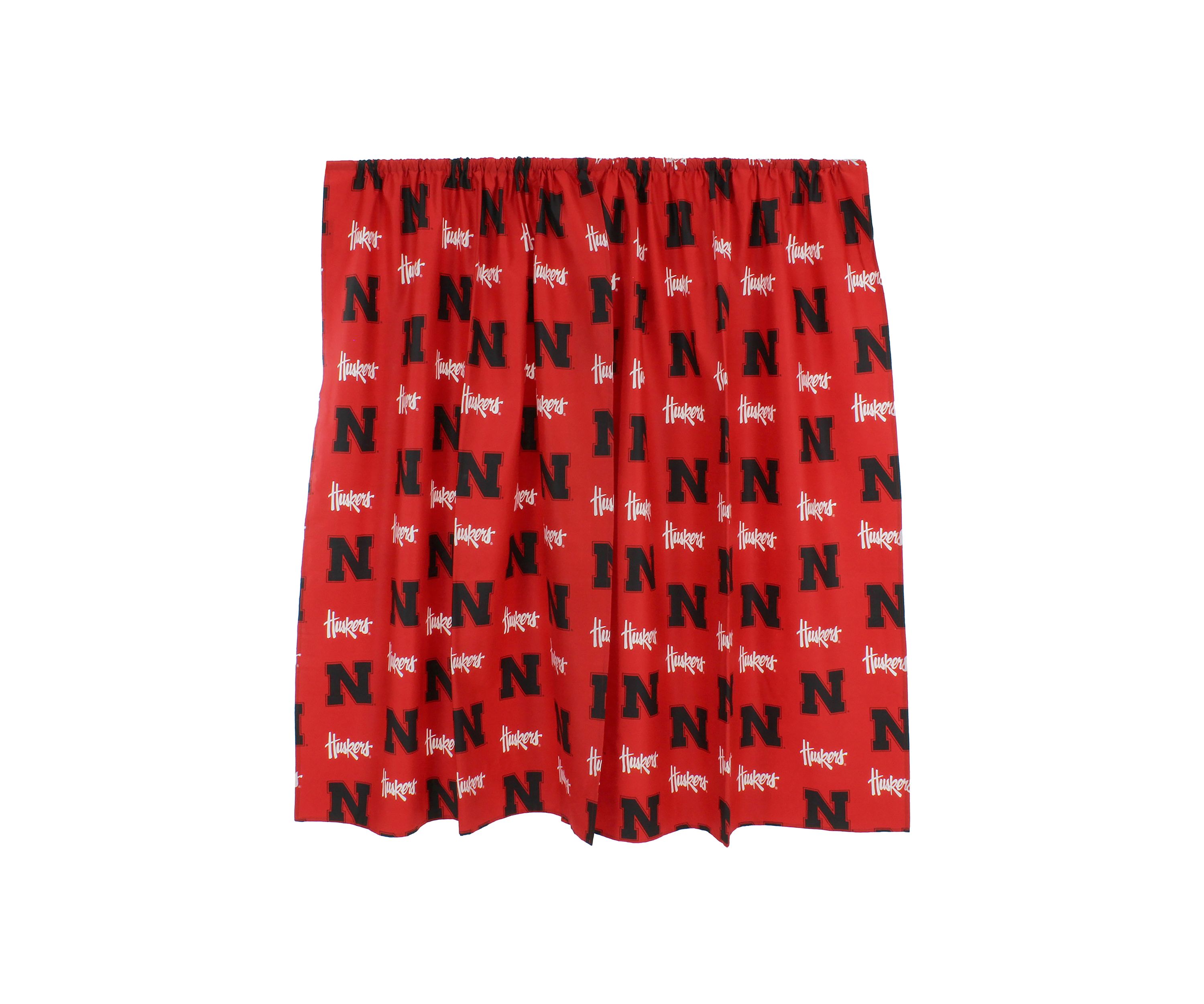 NCAA Nebraska Cornhuskers Printed Curtain Panels