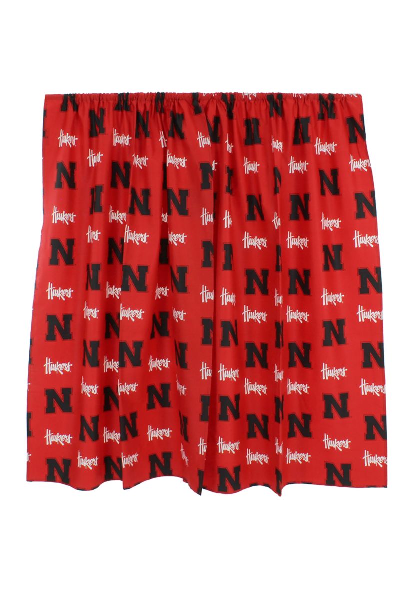 NCAA Nebraska Cornhuskers Printed Curtain Panels