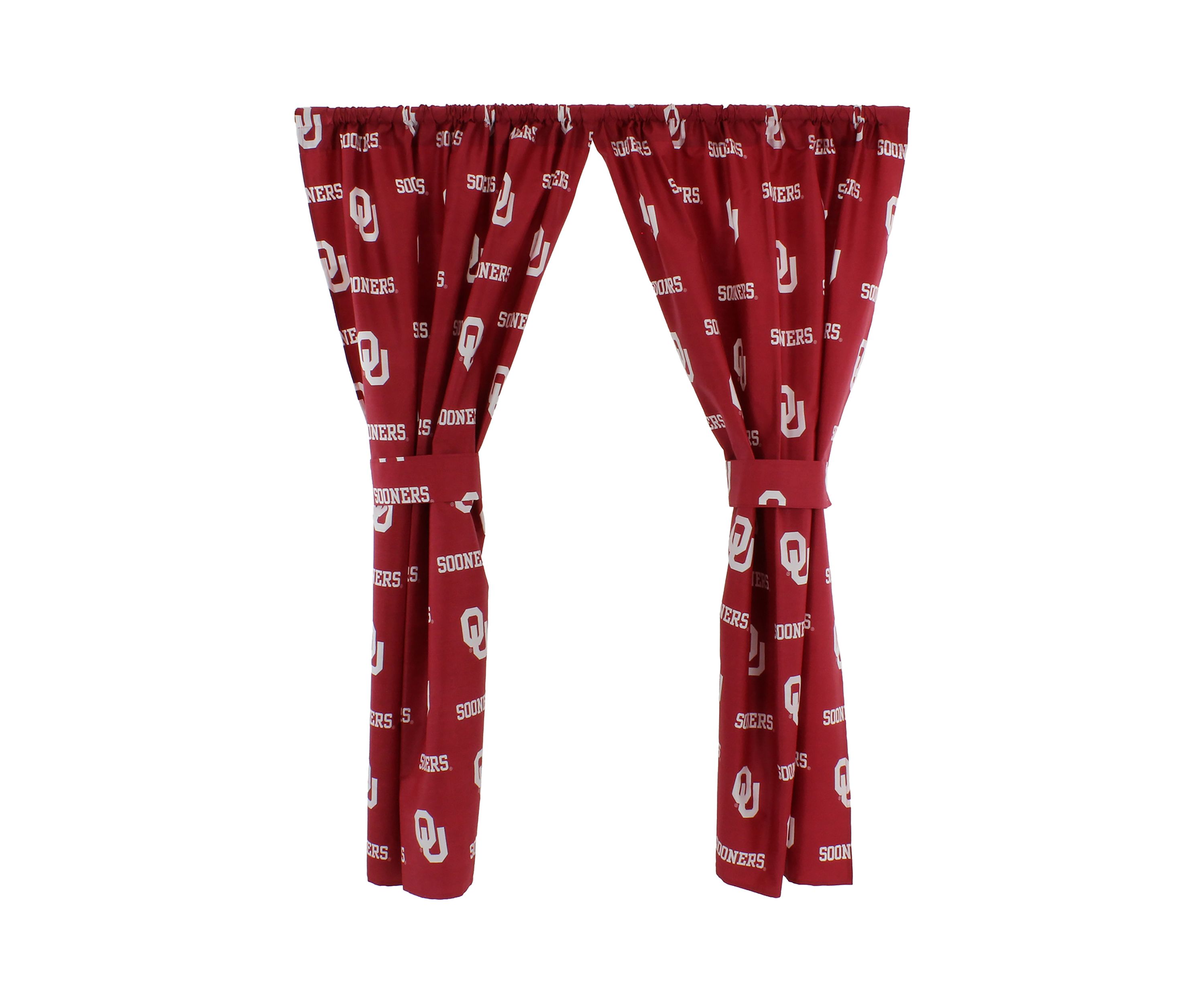 NCAA Oklahoma Sooners Printed Curtain Panels