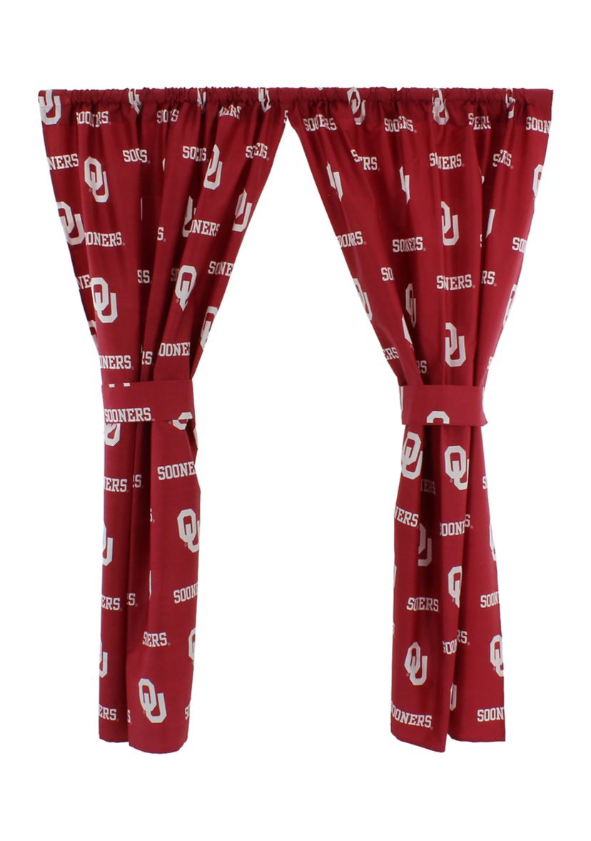 NCAA Oklahoma Sooners Printed Curtain Panels