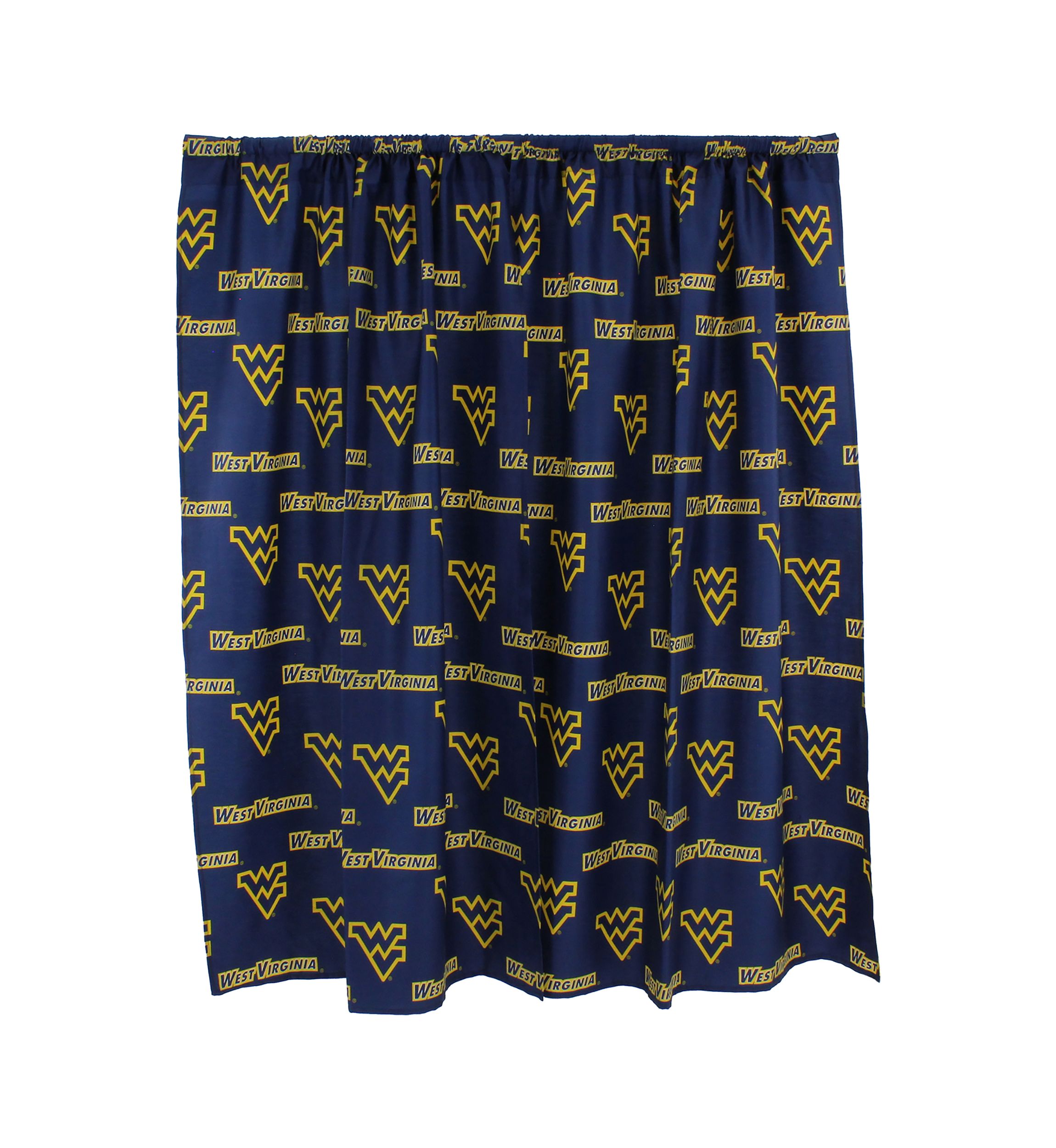 NCAA West Virginia Mountaineers Printed Curtain Panels