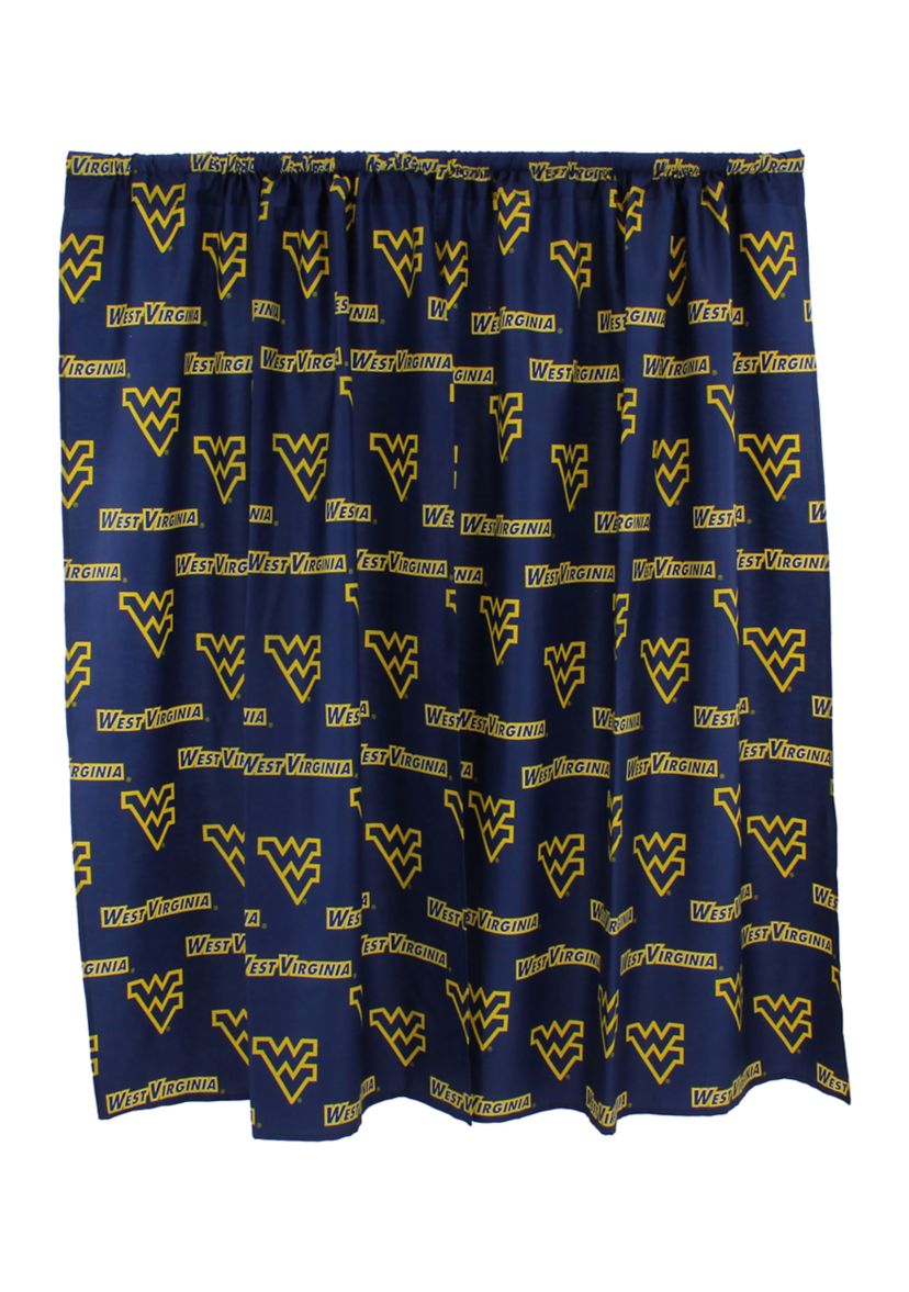 NCAA West Virginia Mountaineers Printed Curtain Panels