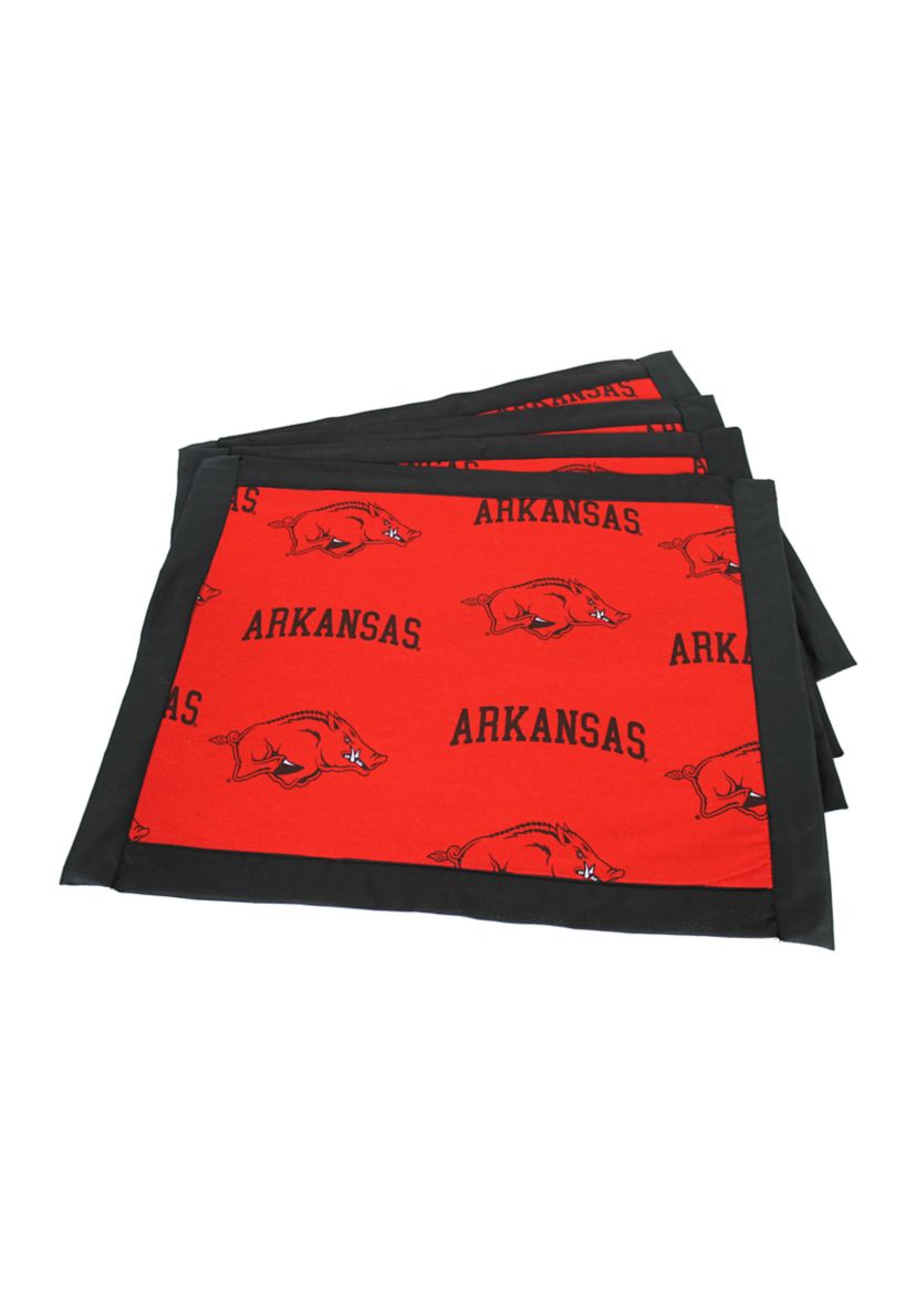 NCAA Arkansas Razorbacks Set of 4 Placemats
