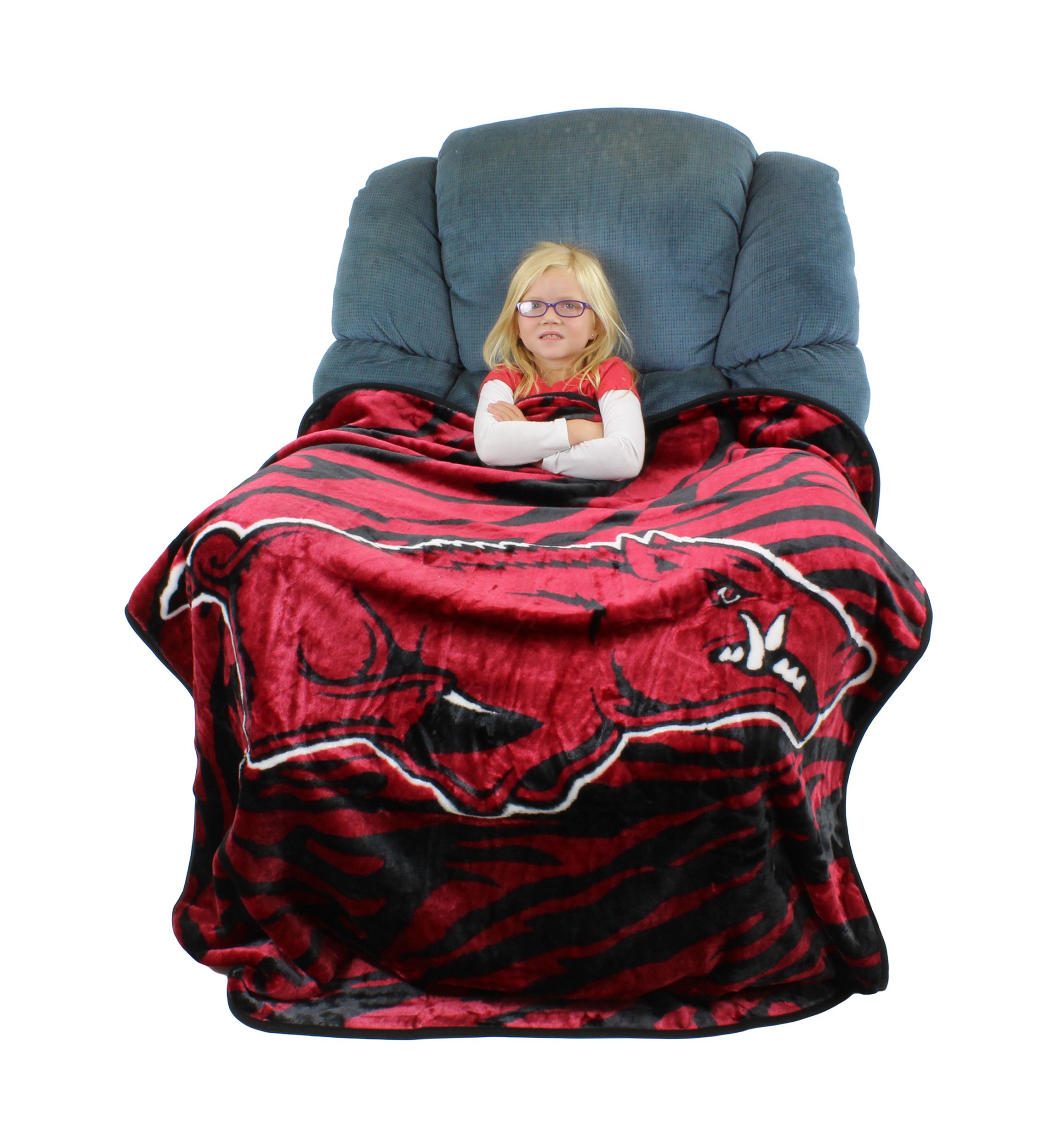 NCAA Arkansas Razorbacks Soft Raschel Throw Blanket