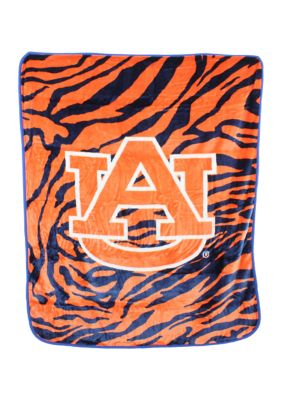 College Covers Ncaa Auburn Tigers Soft Raschel Throw Blanket