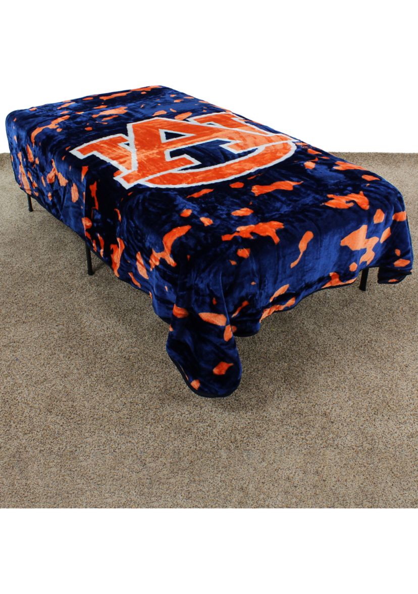NCAA Auburn Tigers Huge Raschel Throw Blanket