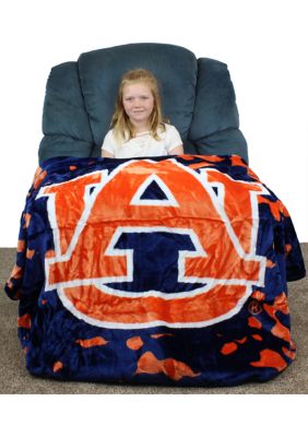 NCAA Auburn Tigers Huge Raschel Throw Blanket