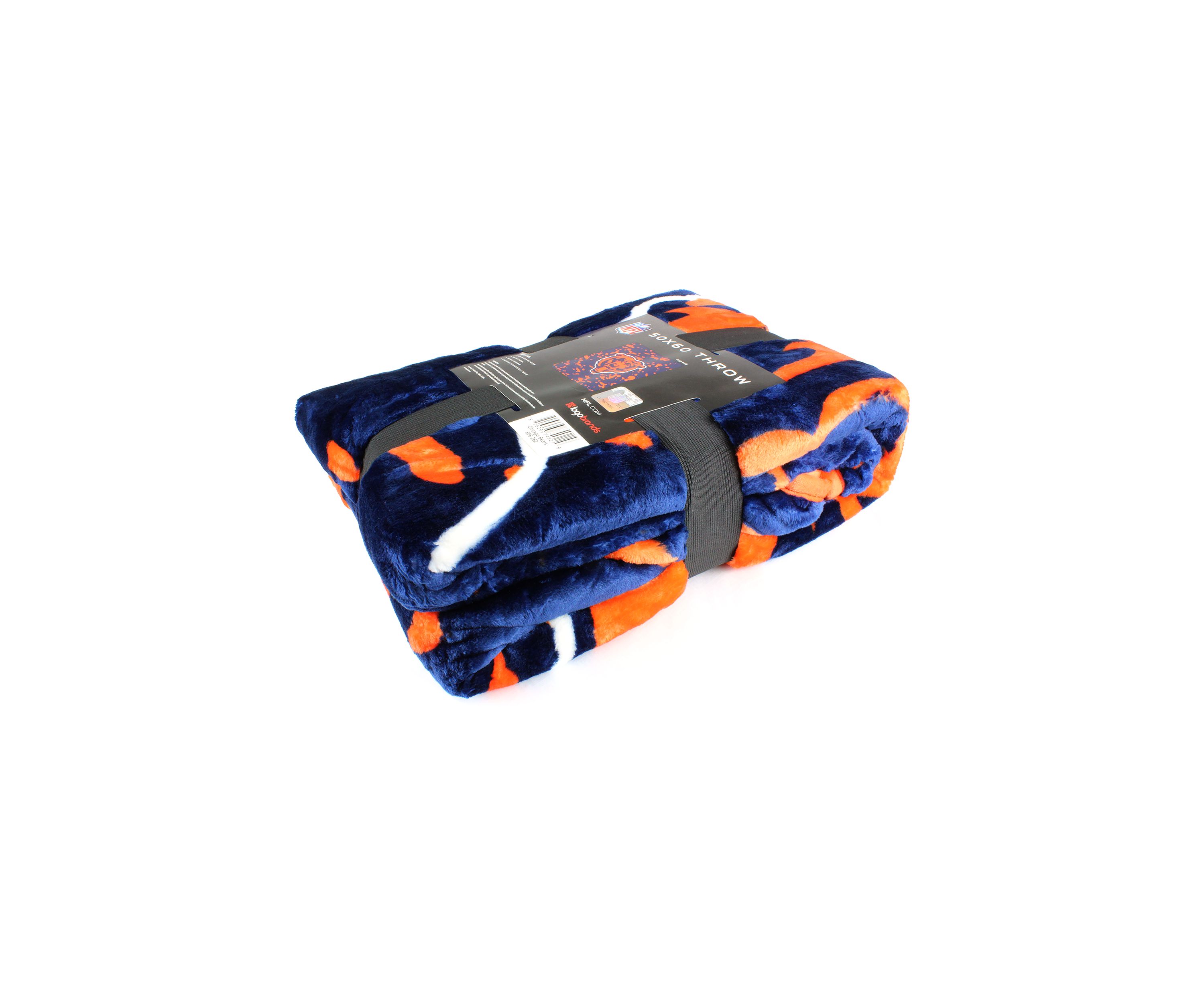 NFL Chicago Bears Raschel Knit Throw Blanket