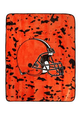 College Covers Nfl Cleveland Browns Raschel Knit Throw Blanket