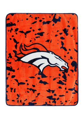 College Covers Nfl Denver Broncos Raschel Knit Throw Blanket