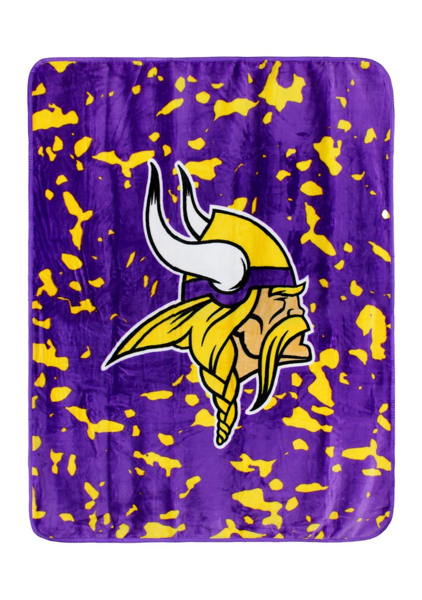 NFL Minnesota Vikings Raschel Knit Throw Blanket