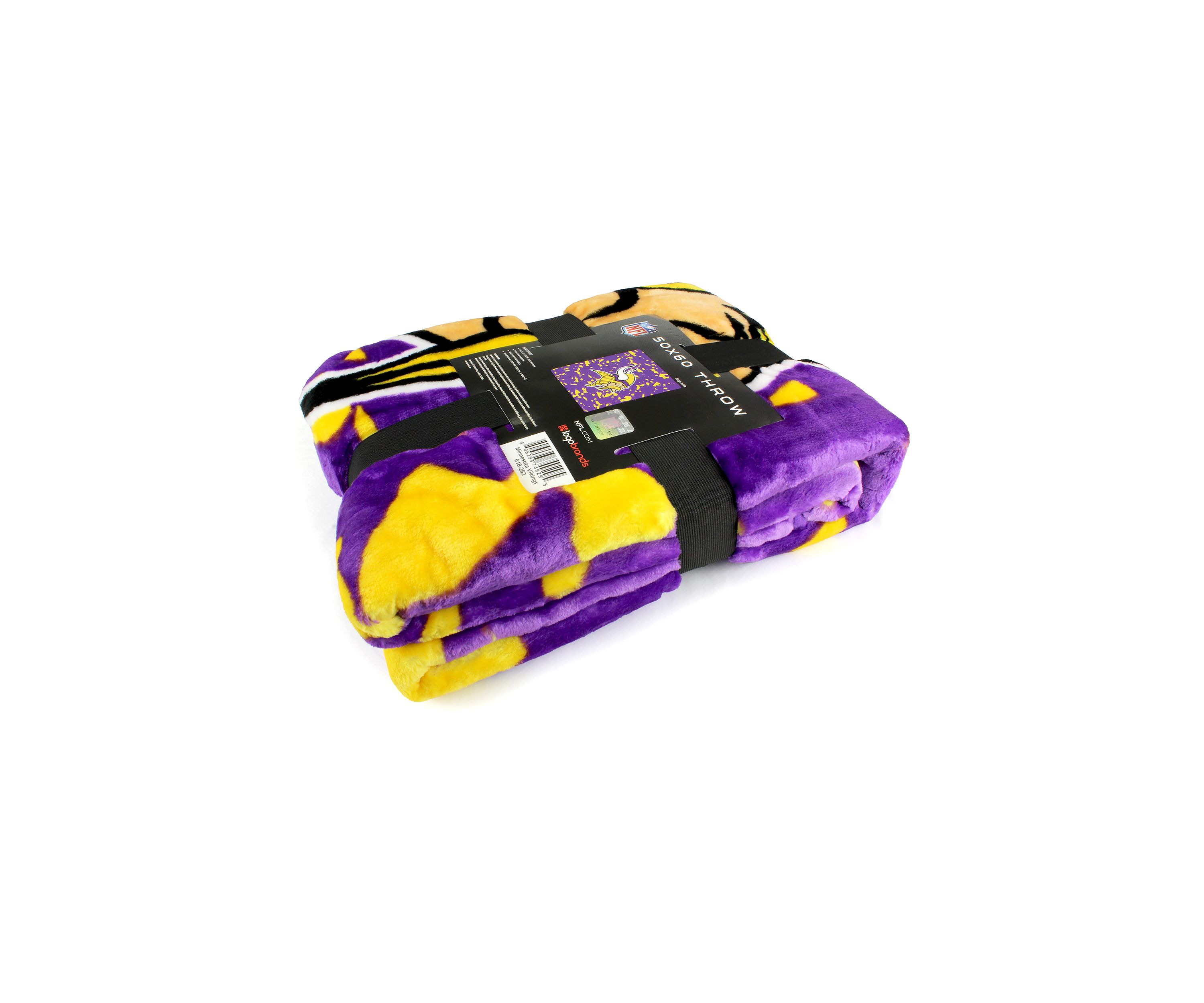 NFL Minnesota Vikings Raschel Knit Throw Blanket