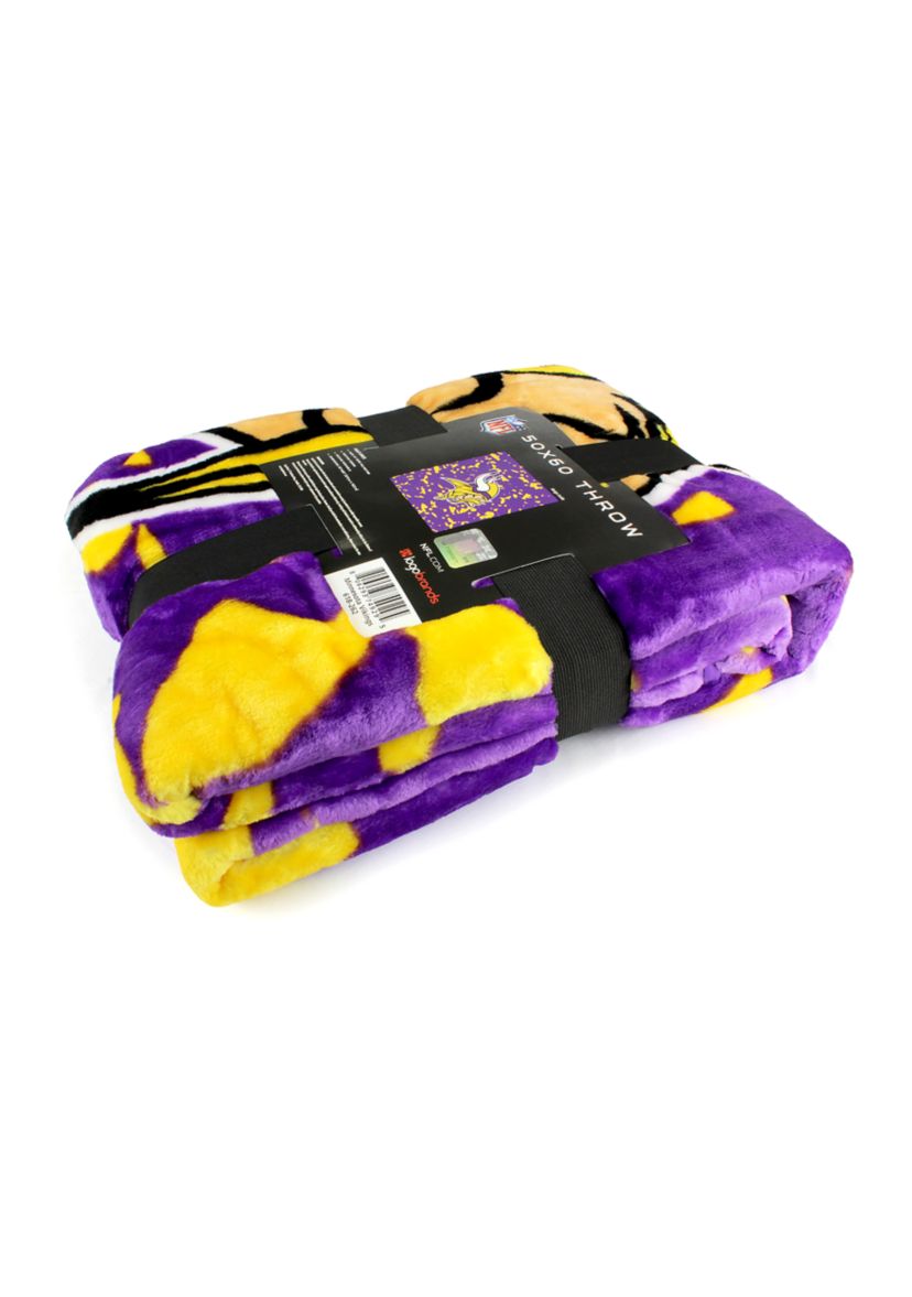 NFL Minnesota Vikings Raschel Knit Throw Blanket