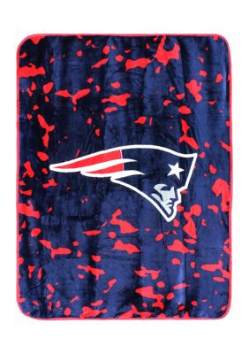 College Covers Nfl New England Patriots Raschel Knit Throw Blanket