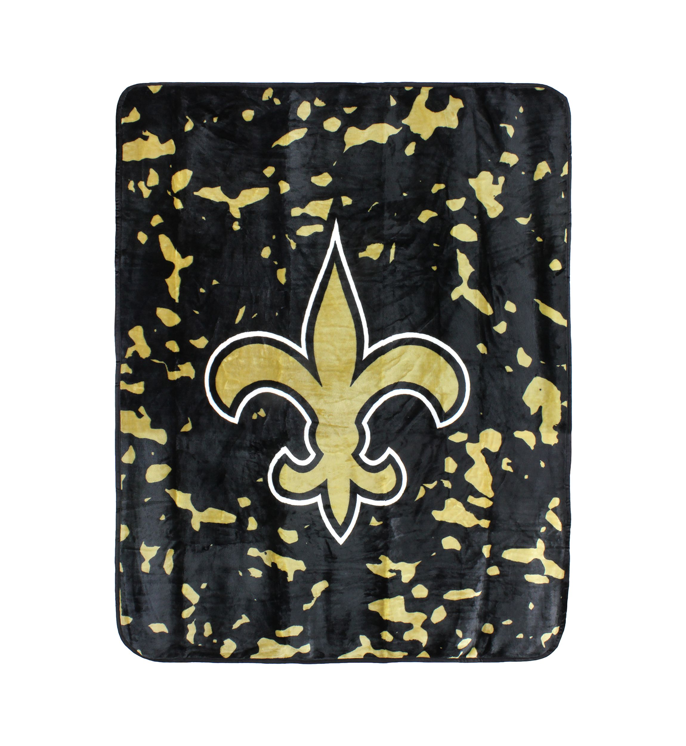 NFL New Orleans Saints Raschel Knit Throw Blanket