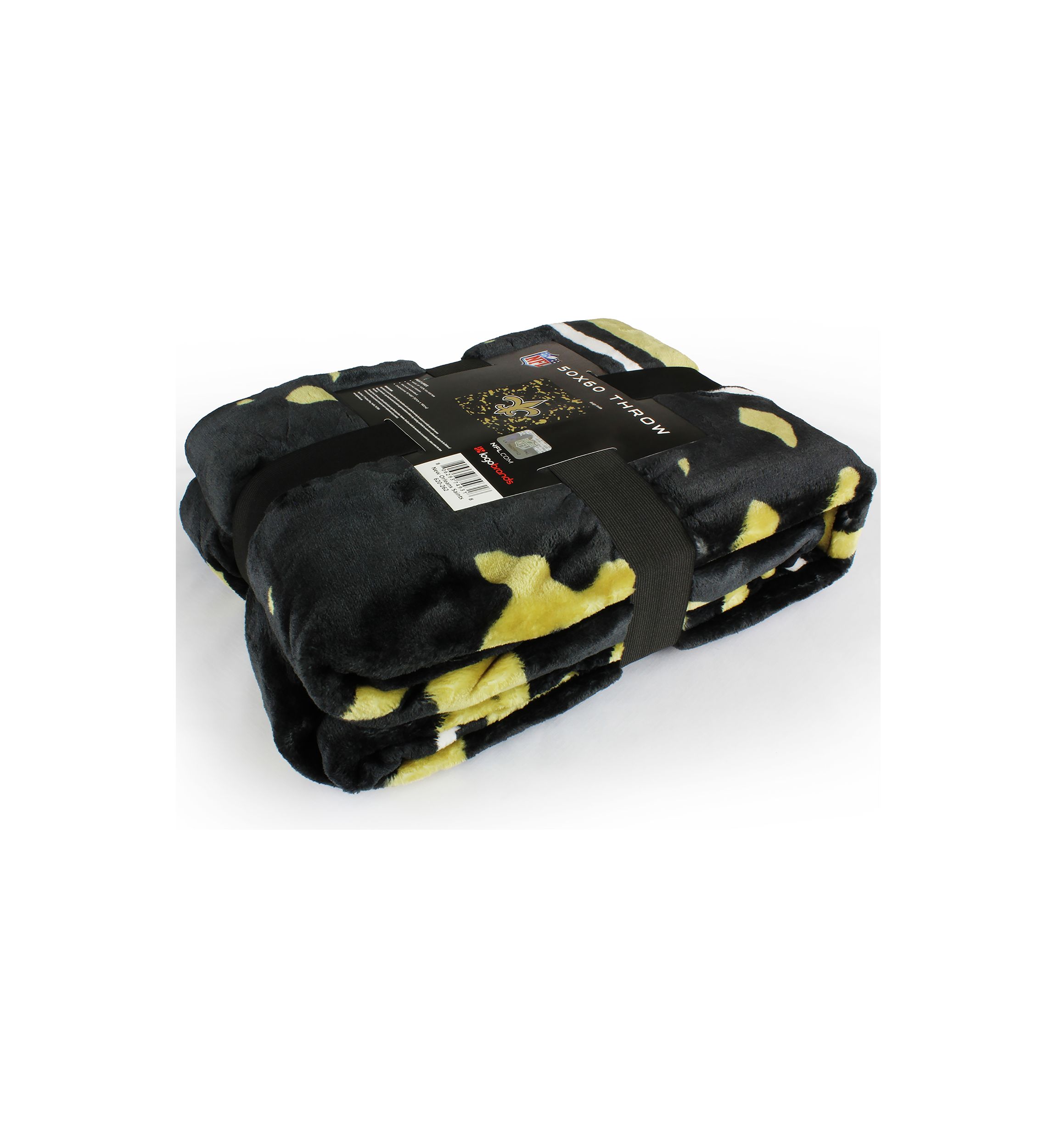 NFL New Orleans Saints Raschel Knit Throw Blanket