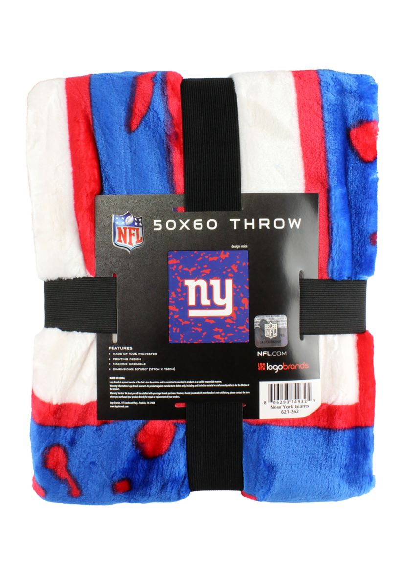NFL New York Giants Raschel Knit Throw Blanket