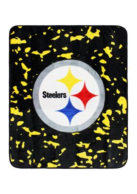 College Covers Nfl Pittsburgh Steelers Raschel Knit Throw Blanket