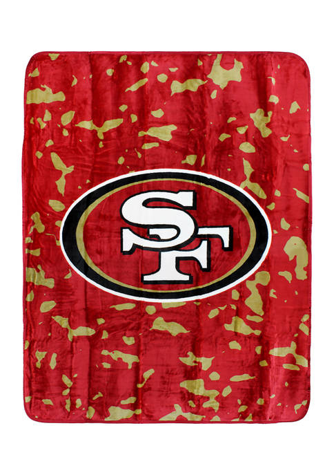 College Covers NFL San Francisco 49ers Raschel Knit