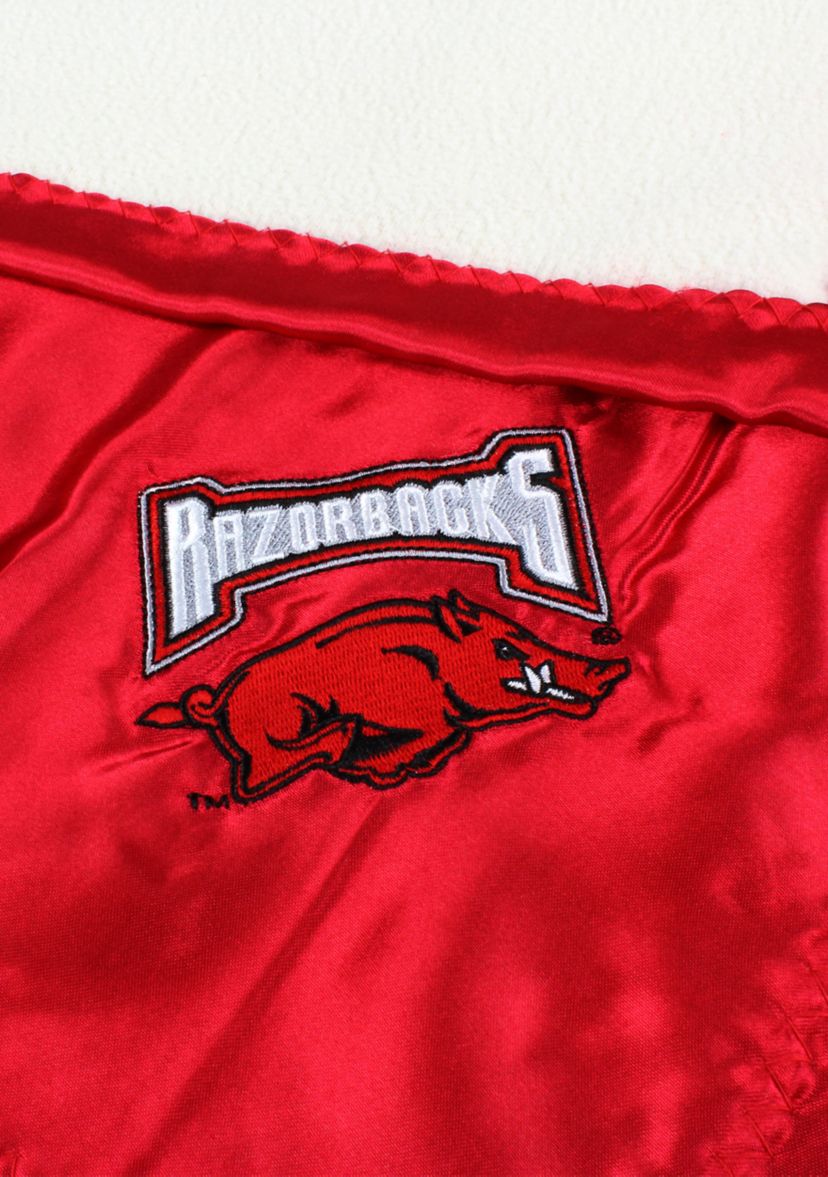 NCAA Arkansas Razorbacks 28 in x 28 in Silky and Super Soft Plush Baby Blanket