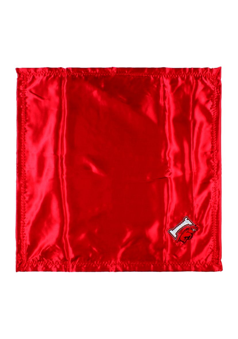 NCAA Arkansas Razorbacks 28 in x 28 in Silky and Super Soft Plush Baby Blanket