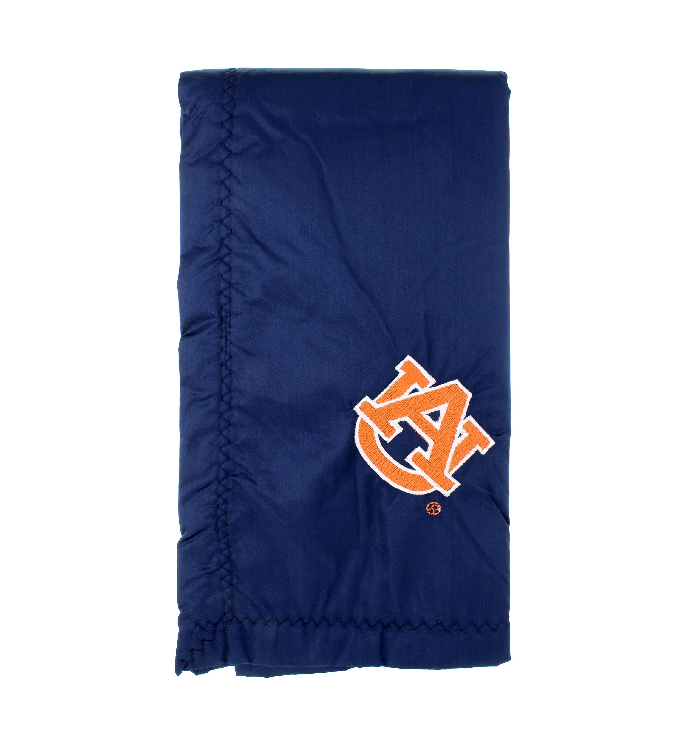 NCAA Auburn Tigers 28 in x 28 in Silky and Super Soft Plush Baby Blanket