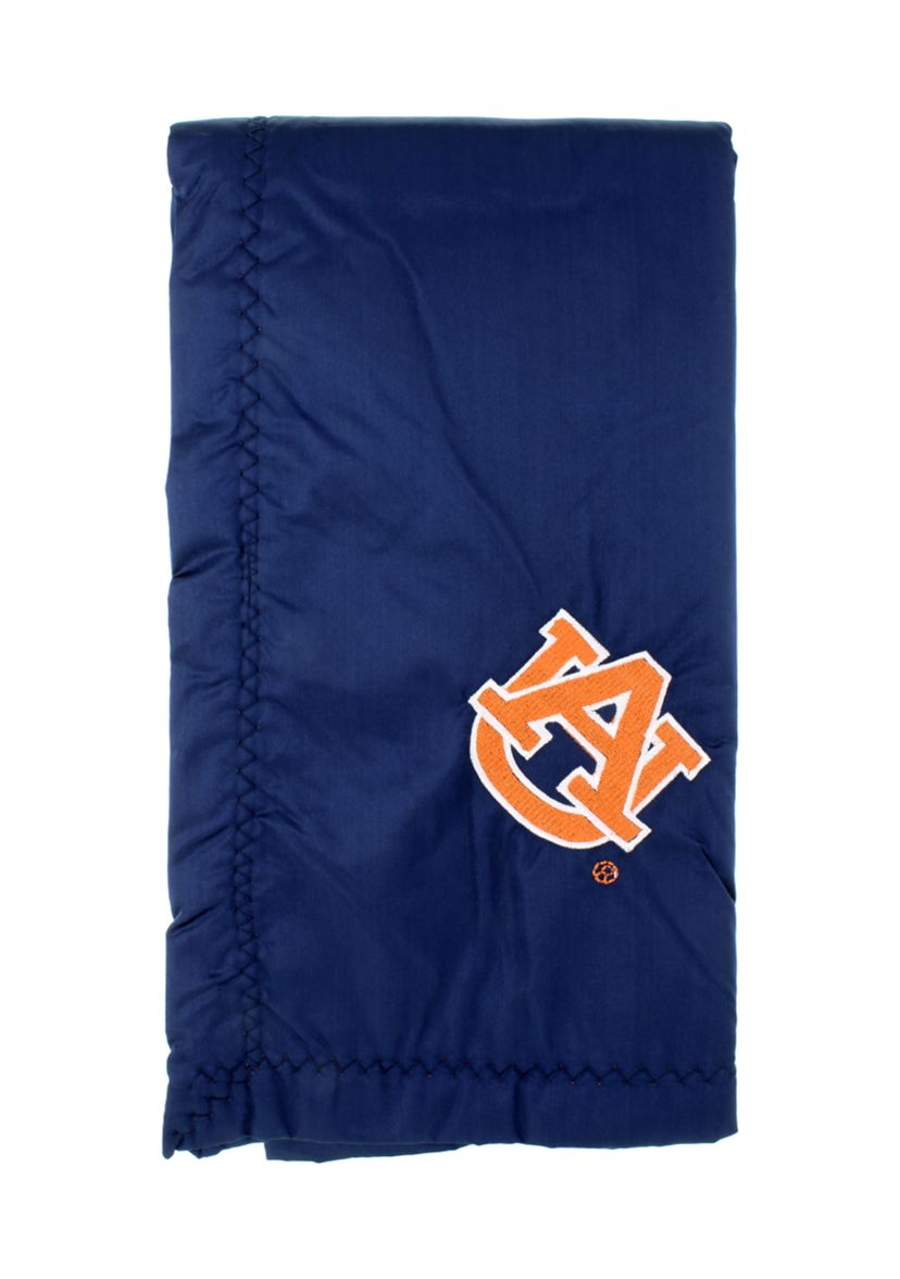 NCAA Auburn Tigers 28 in x 28 in Silky and Super Soft Plush Baby Blanket