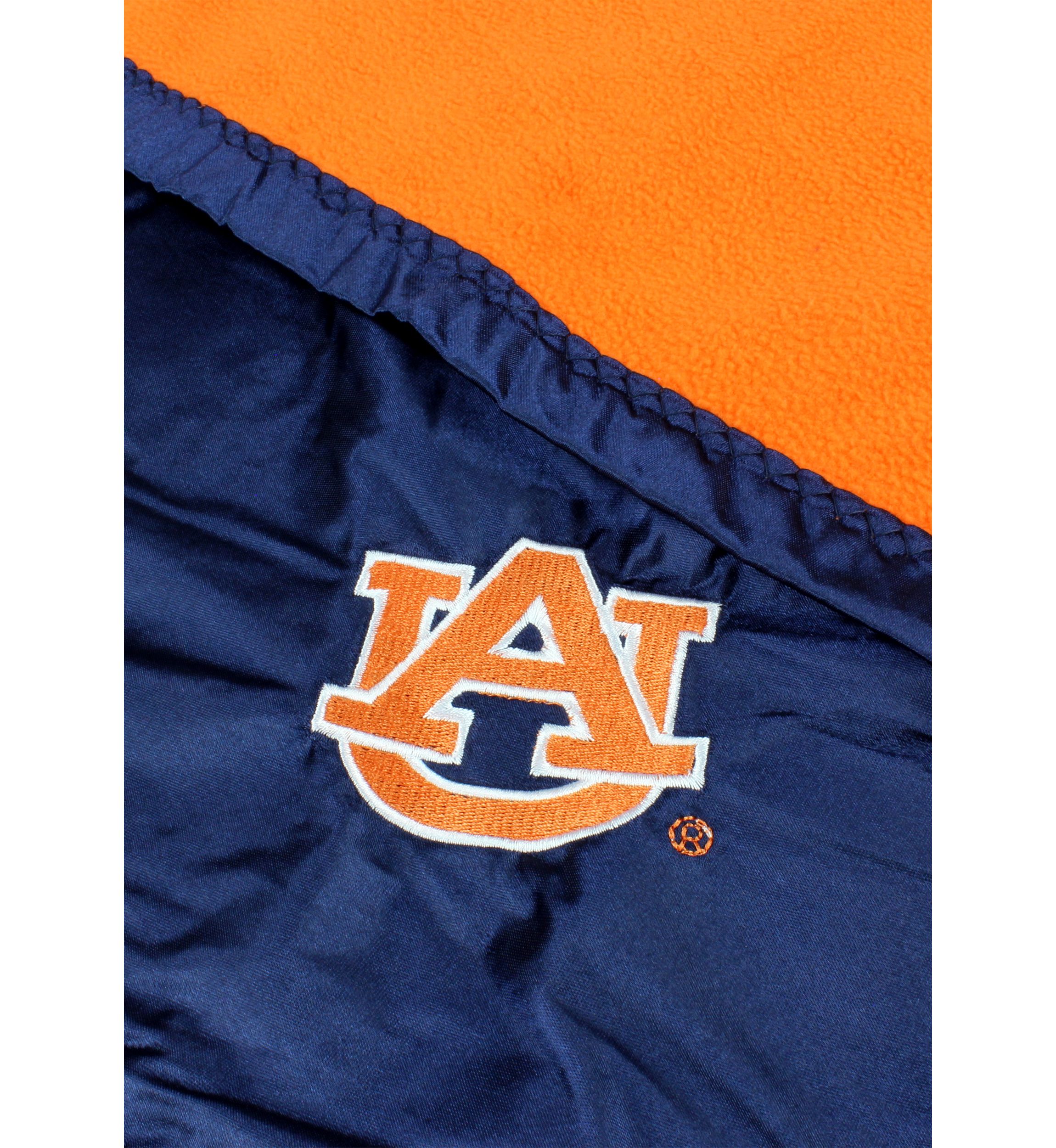 NCAA Auburn Tigers 28 in x 28 in Silky and Super Soft Plush Baby Blanket