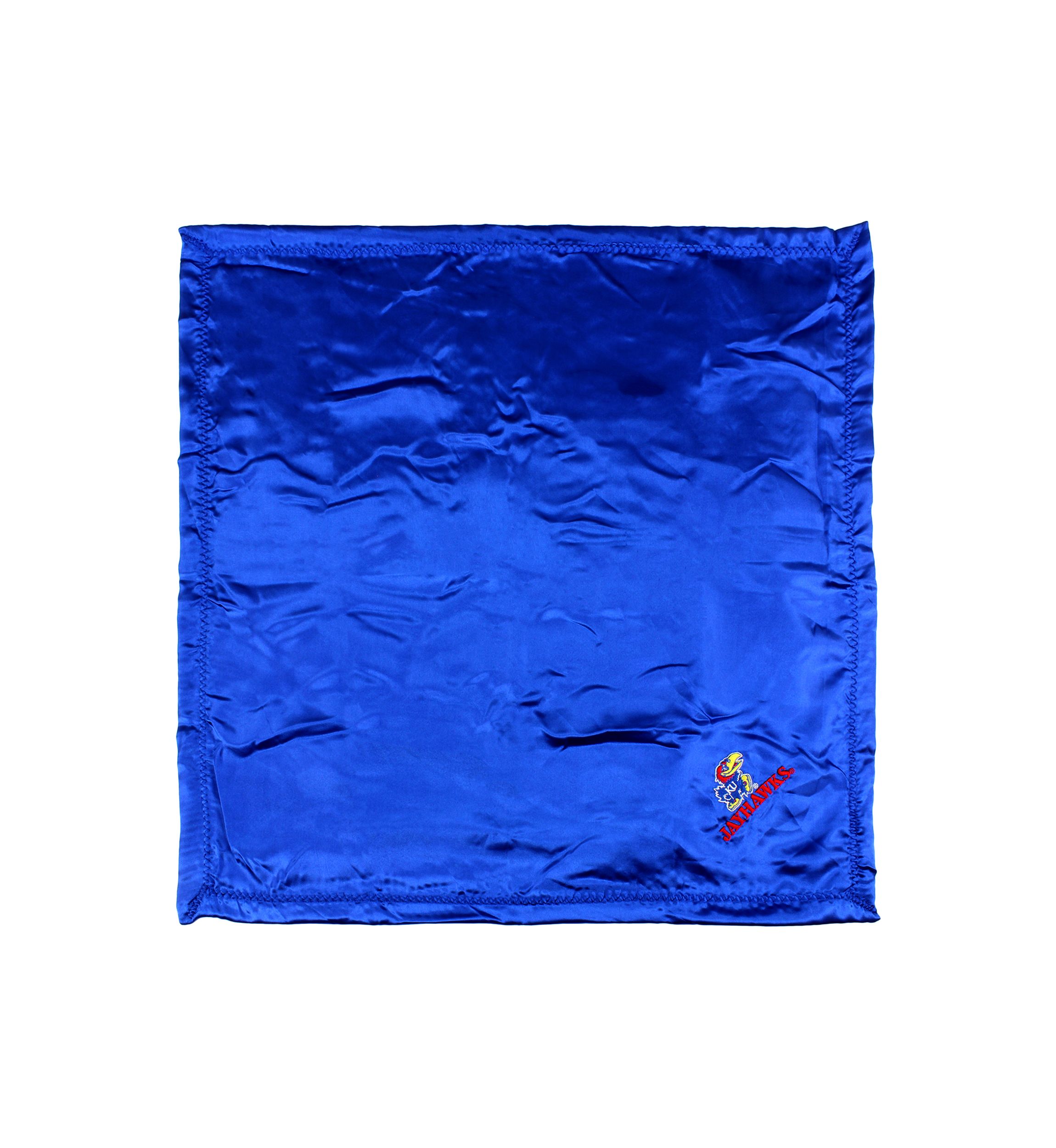 NCAA Kansas Jayhawks 28 in x 28 in Silky and Super Soft Plush Baby Blanket