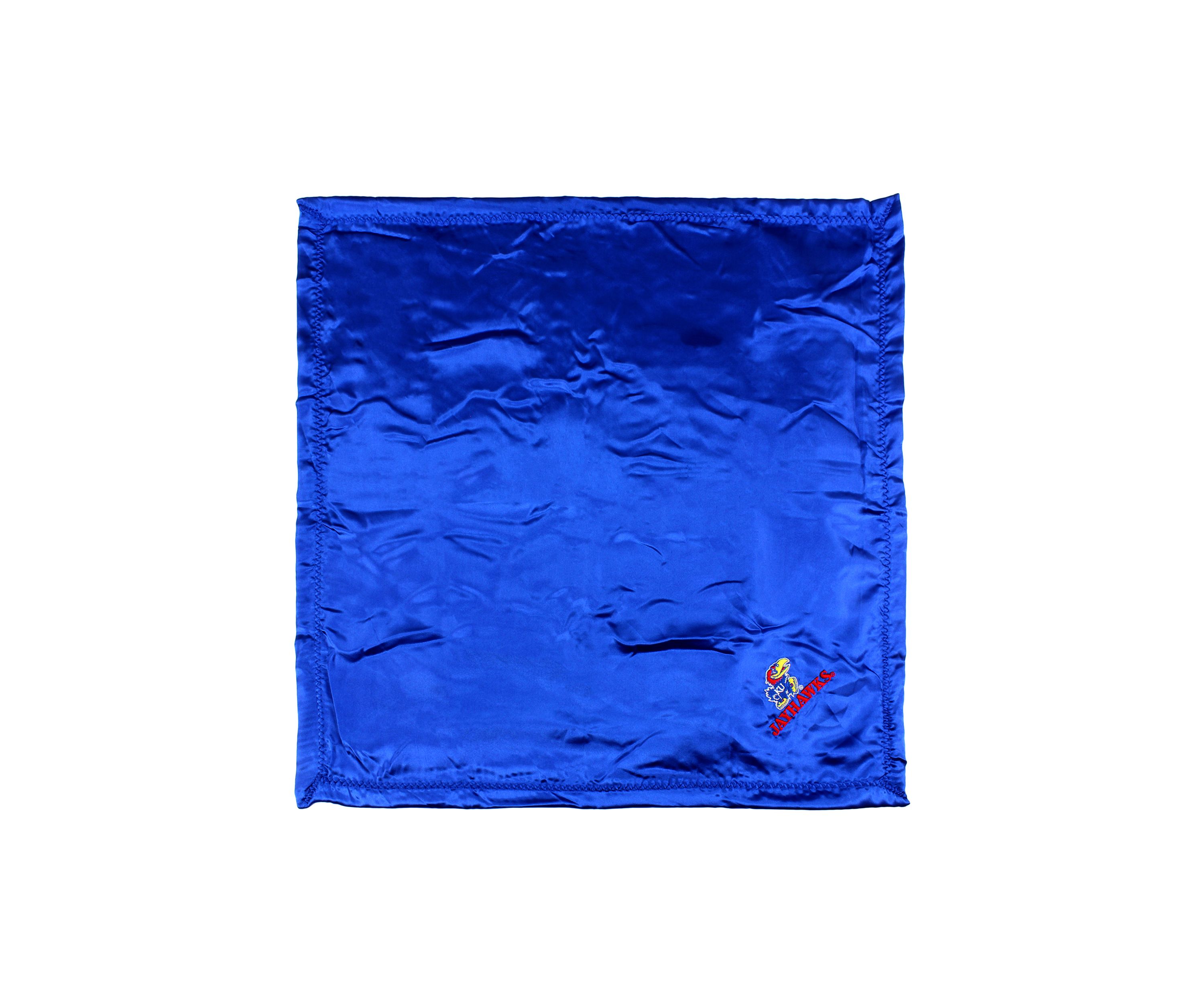 NCAA Kansas Jayhawks 28 in x 28 in Silky and Super Soft Plush Baby Blanket