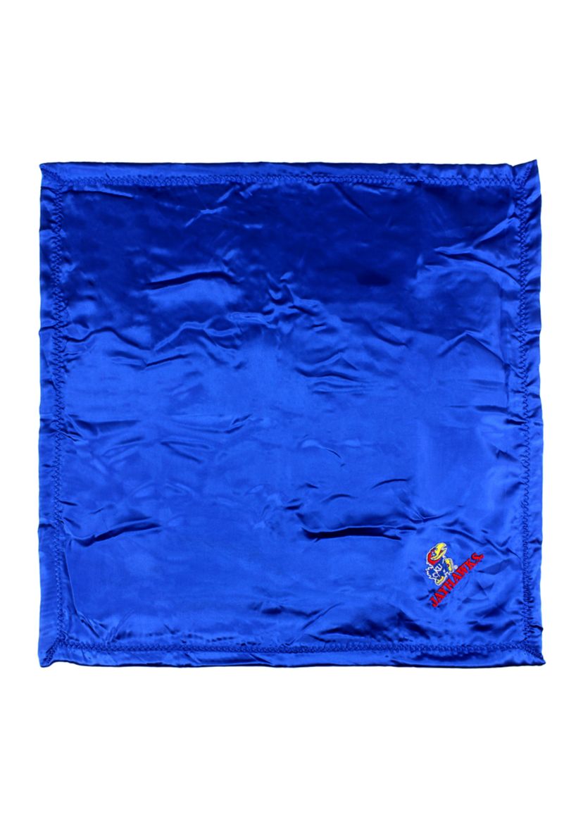 NCAA Kansas Jayhawks 28 in x 28 in Silky and Super Soft Plush Baby Blanket
