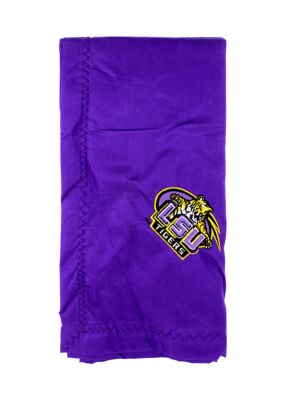 College Covers Ncaa Lsu Tigers 28 In X 28 In Silky And Super Soft Plush Baby Blanket