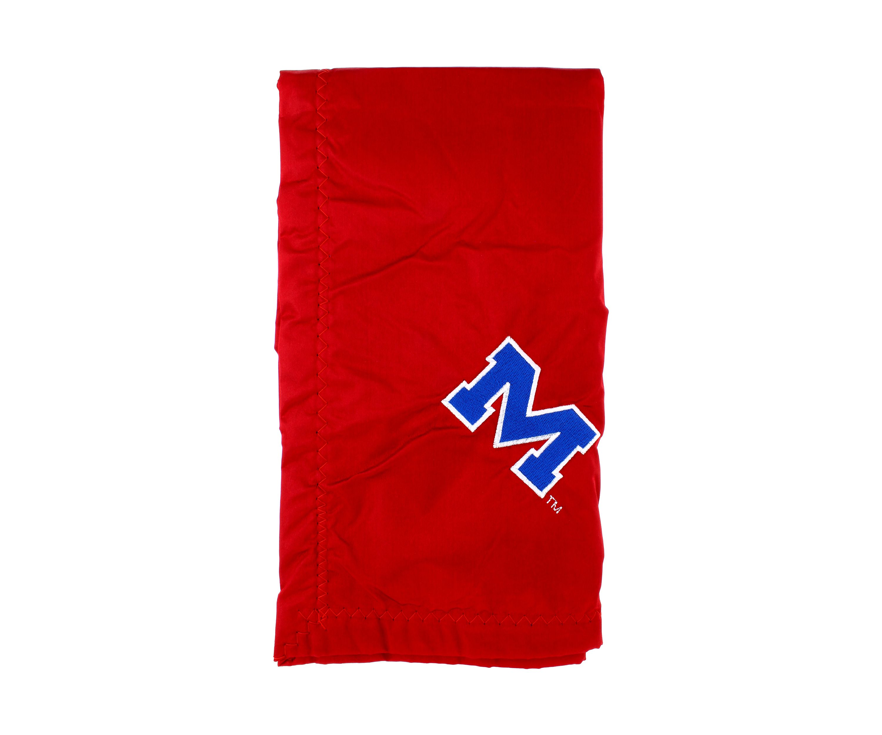 NCAA Ole Miss Rebels 28 in x 28 in Silky and Super Soft Plush Baby Blanket