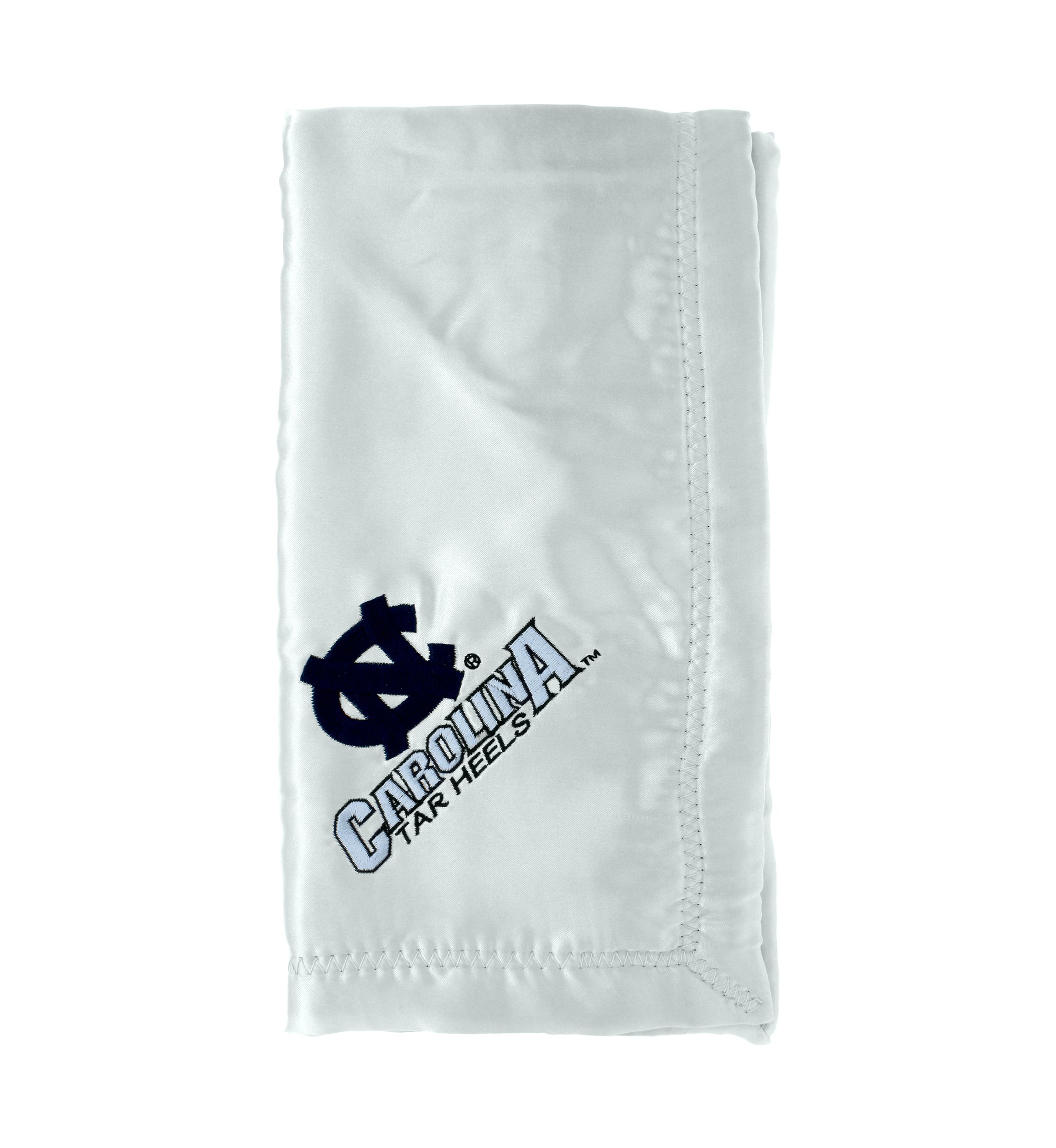 NCAA North Carolina Tar Heels 28 in x 28 in Silky and Super Soft Plush Baby Blanket