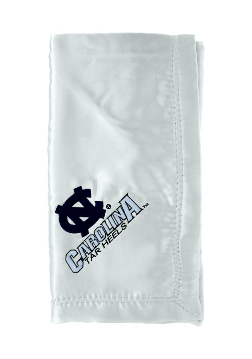 NCAA North Carolina Tar Heels 28 in x 28 in Silky and Super Soft Plush Baby Blanket