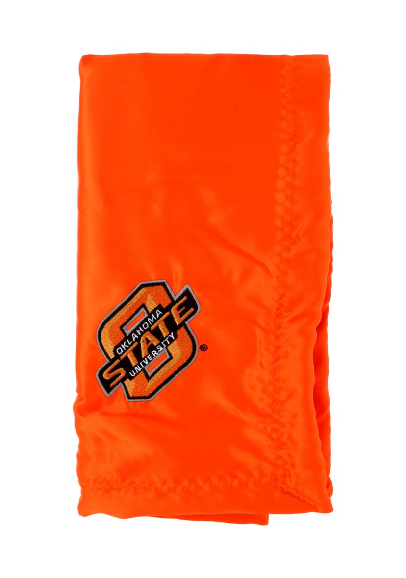 NCAA Oklahoma State Cowboys 28 in x 28 in Silky and Super Soft Plush Baby Blanket