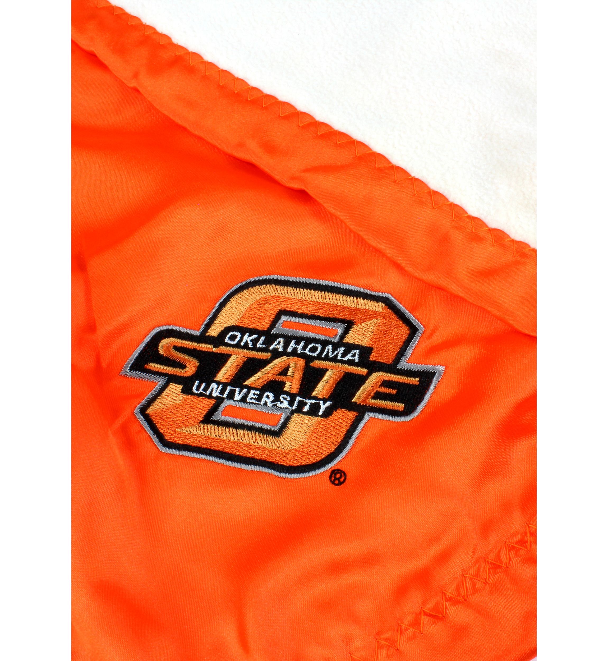 NCAA Oklahoma State Cowboys 28 in x 28 in Silky and Super Soft Plush Baby Blanket
